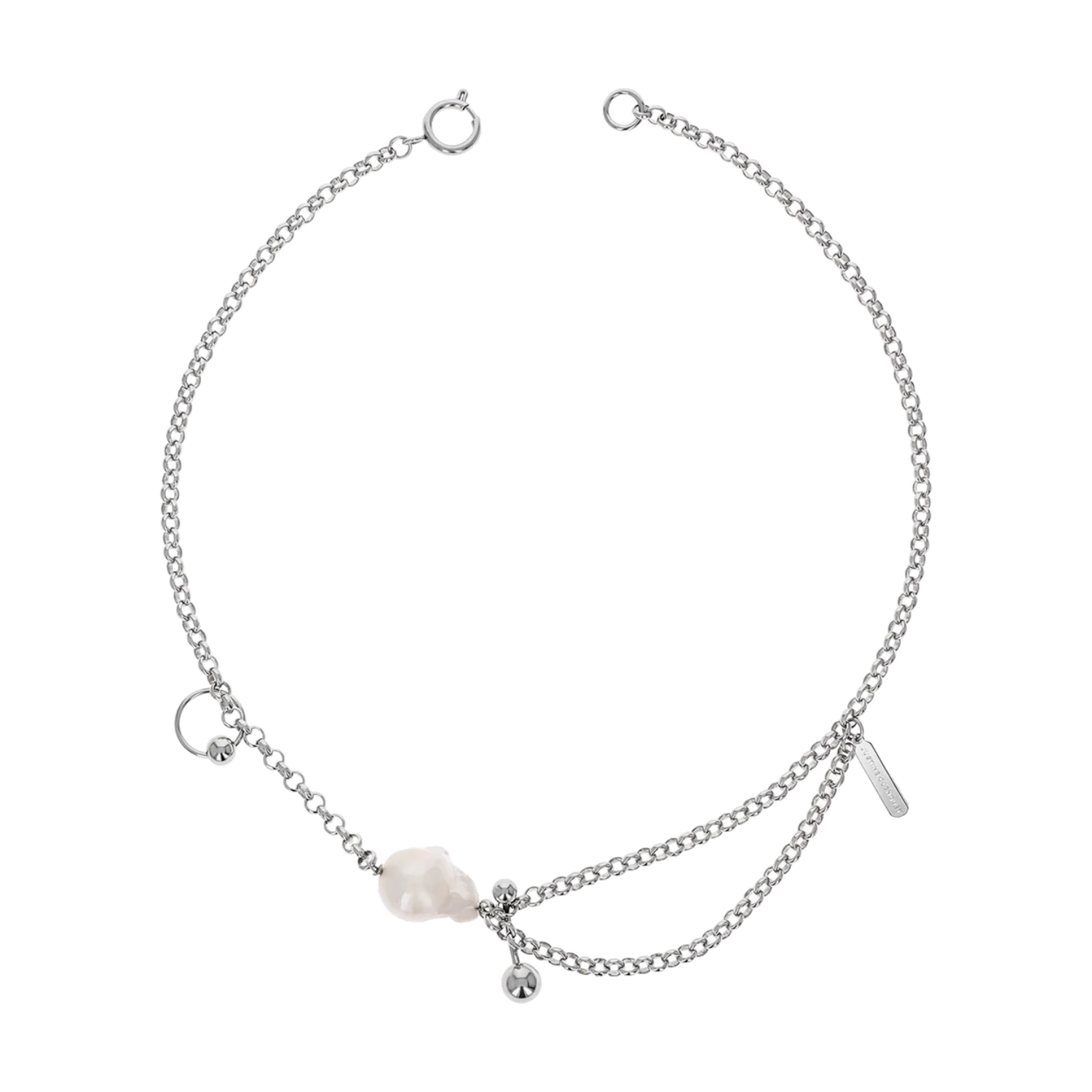 Justine Clenquet Lauren Necklace in a white background