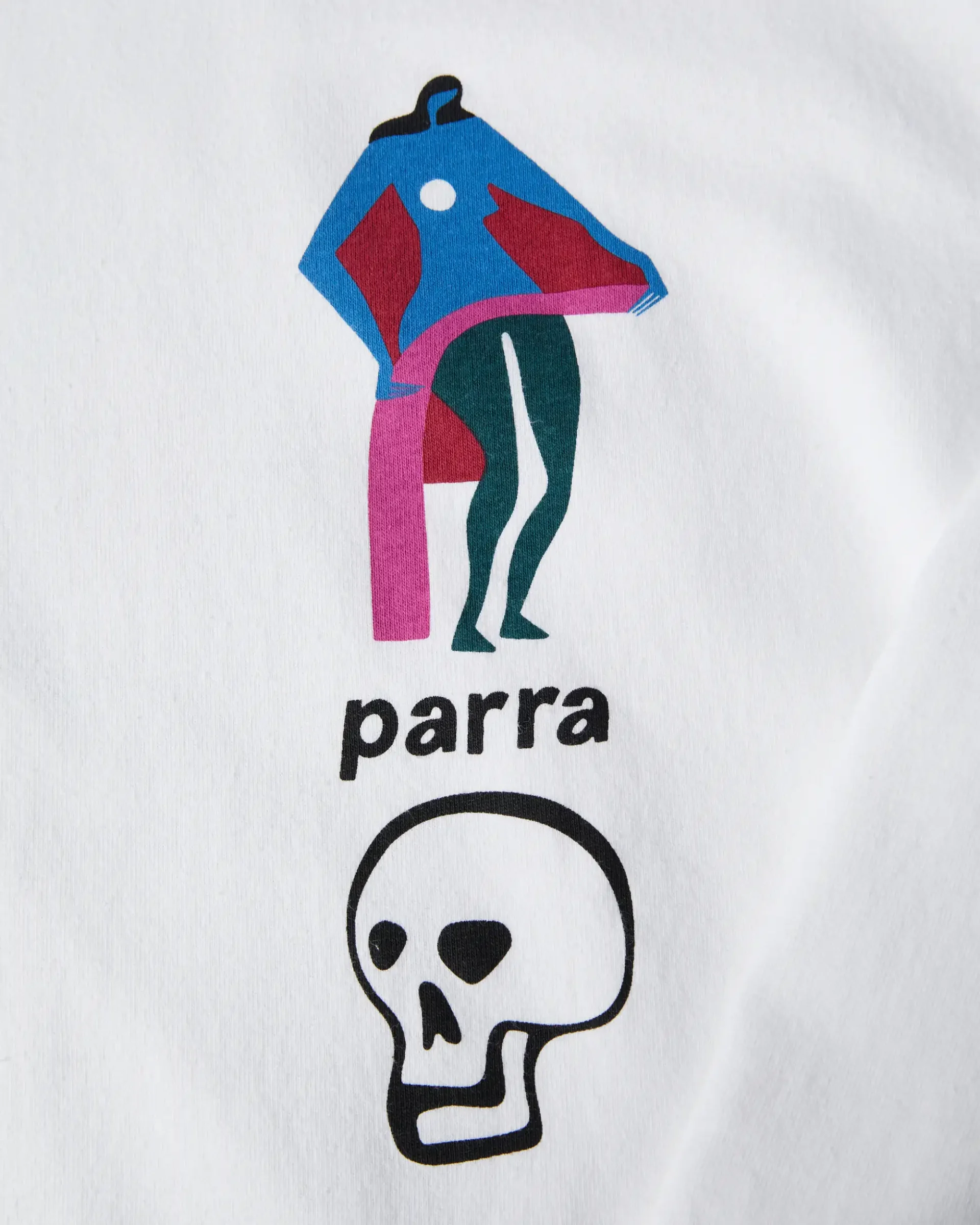 Lowering the bar long sleeve t-shirt White front view detail in a white background
