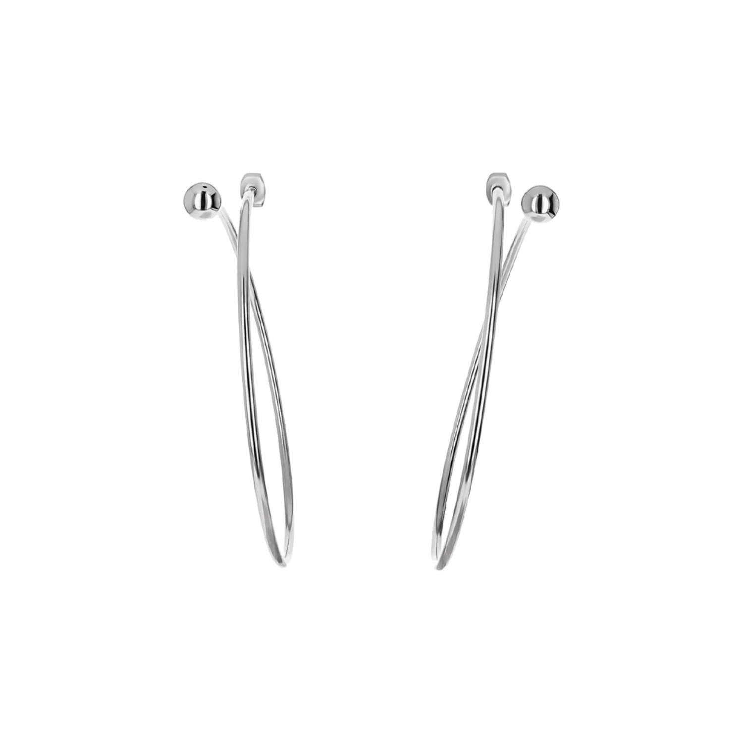 Justine Clenquet Marfa Earrings in a white background