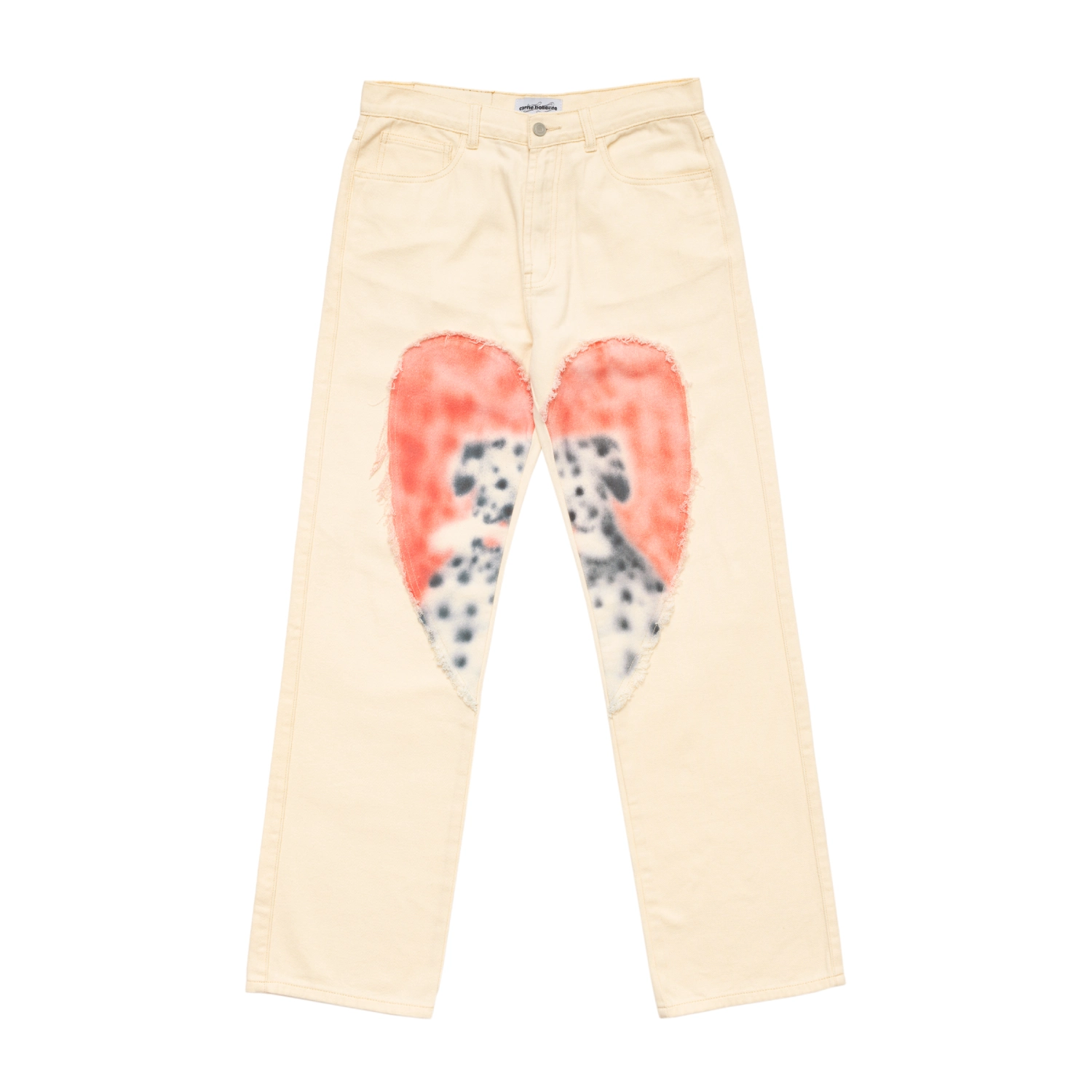 Carne Bollente Paw-Sitive Vibe Trousers front view in a white background