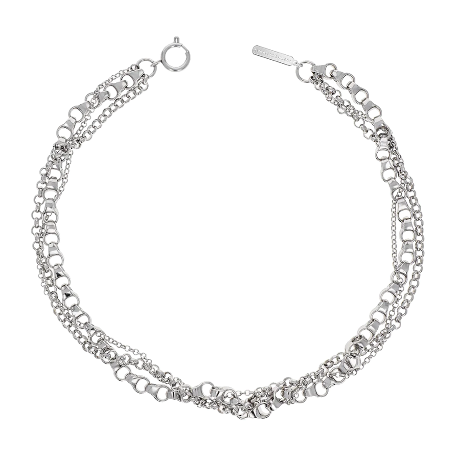 Justine Clenquet Shay Necklace in a white background