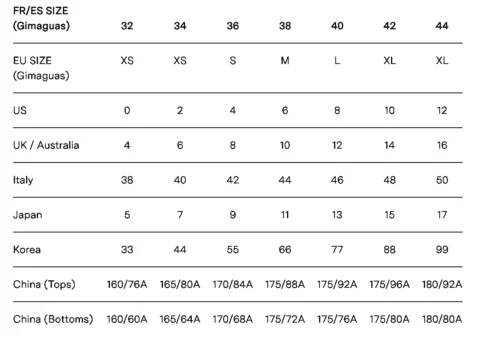 Gimaguas Belt Size Chart Guide