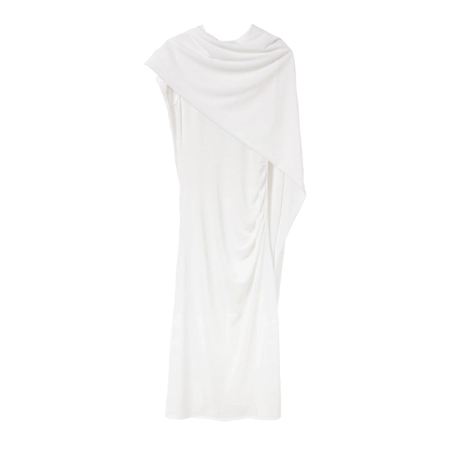 Gimaguas Loren Midi Dress White front view in a white background