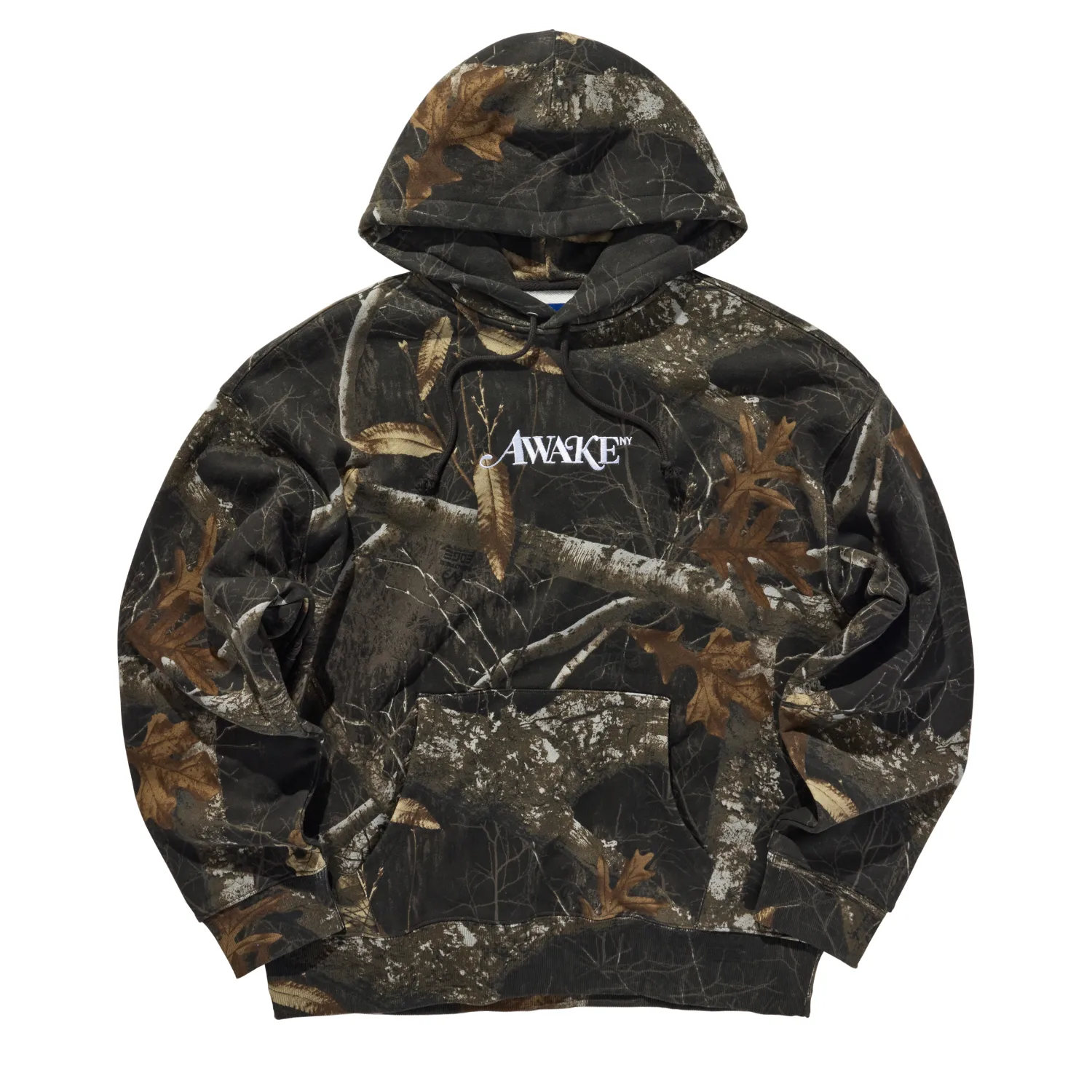 Awake NY Classic Hoodie Shadow front view in a white background