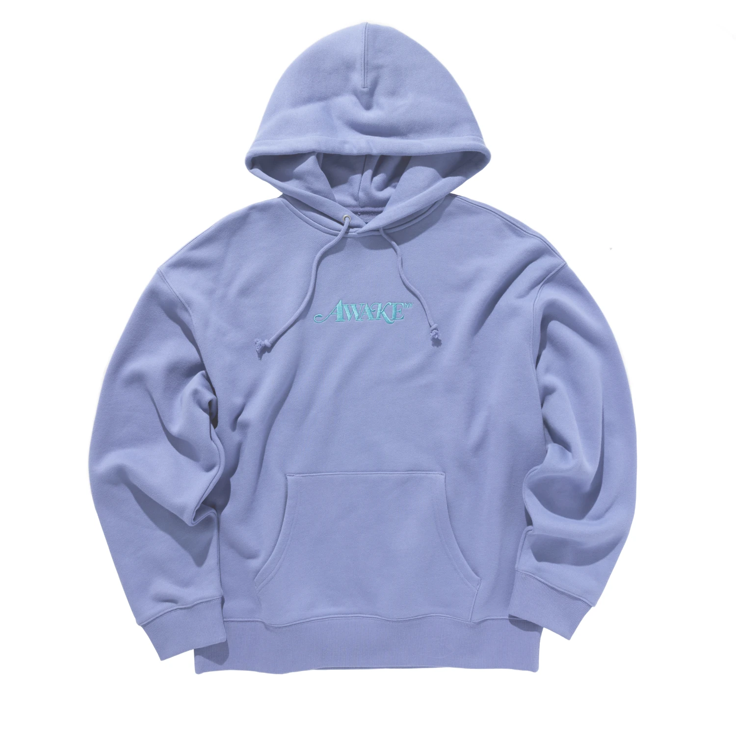 Awake NY Classic Hoodie Periwinkle front view in a white background