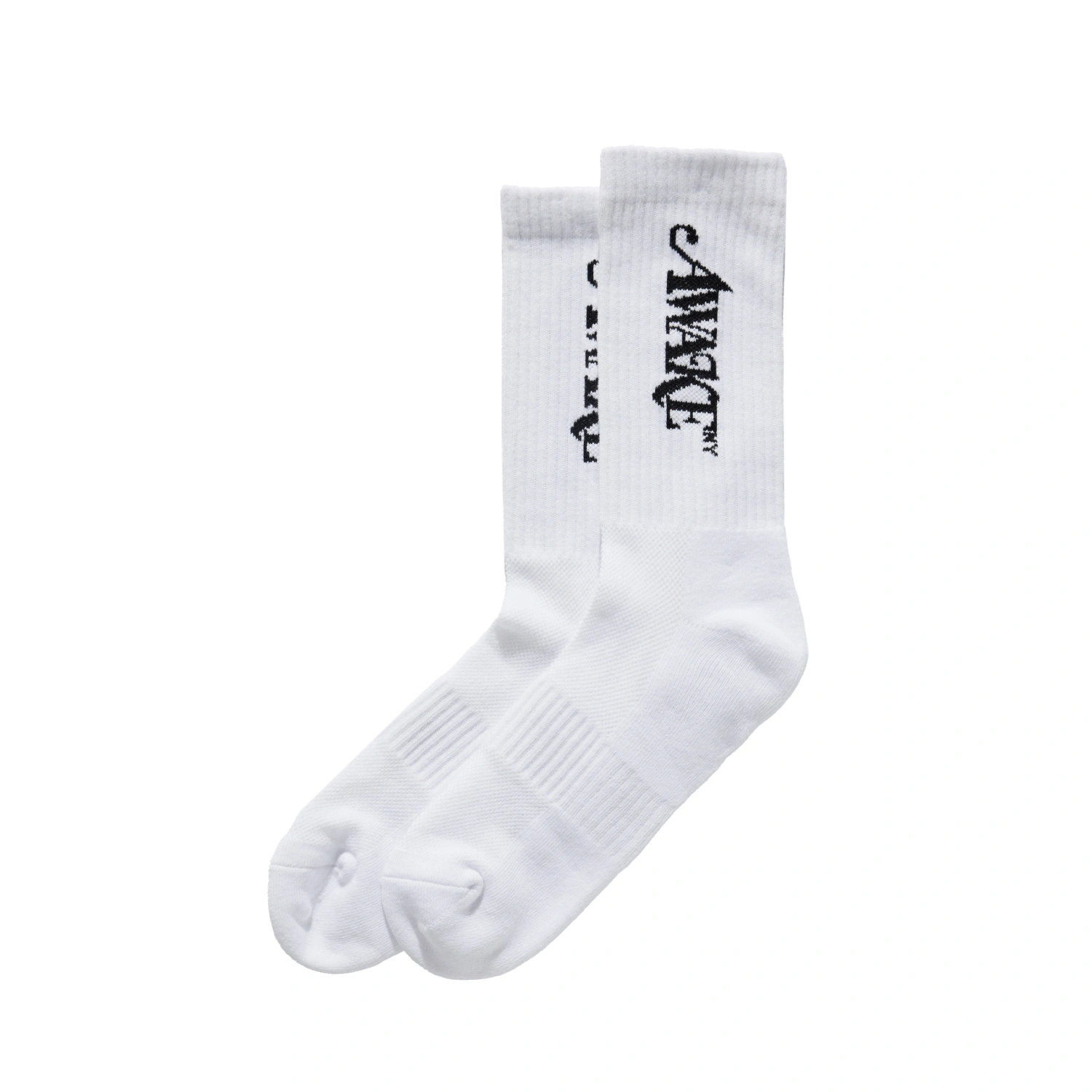 Awake NY Classic Socks White in a white background