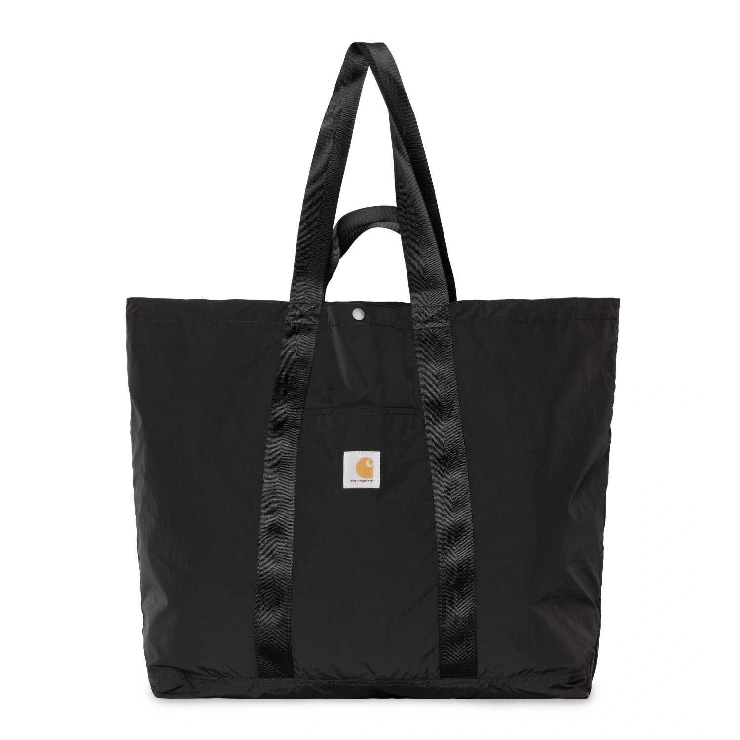 Carhartt Wip Canby Tote Bag Black front view in a white background