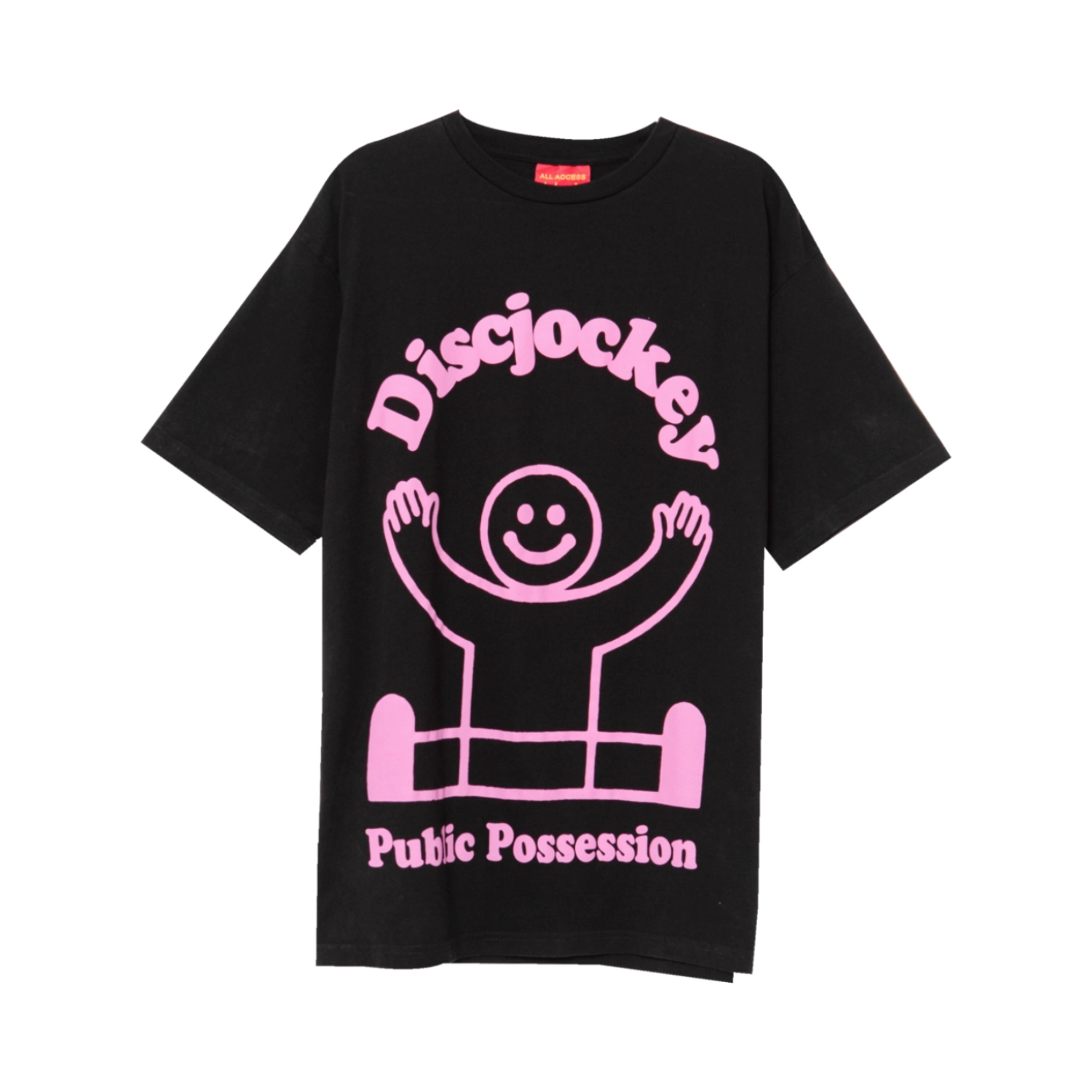 Public Possession Deejay T-Shirt front view in a white background