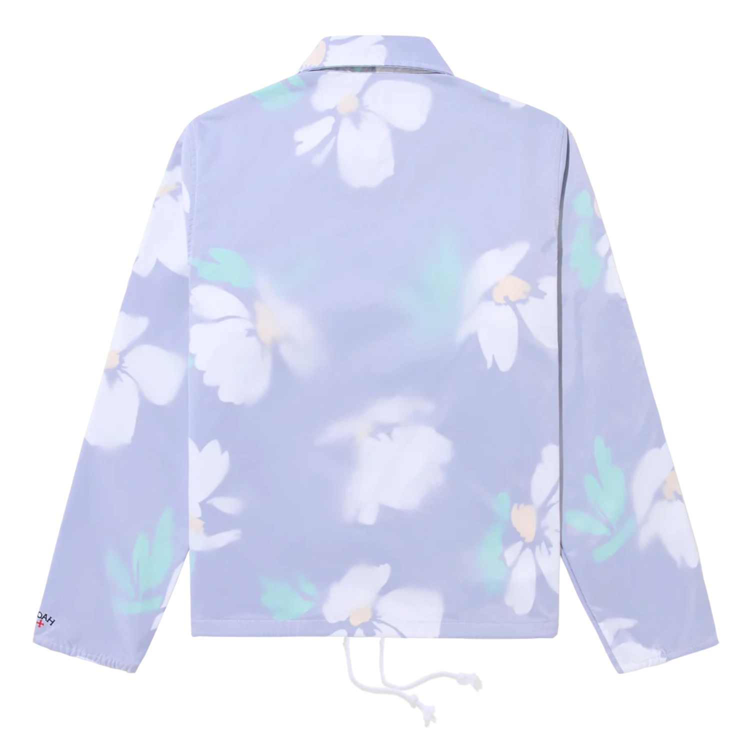 Noah Double Layer Campus Jacket White/Multi back view in a white background