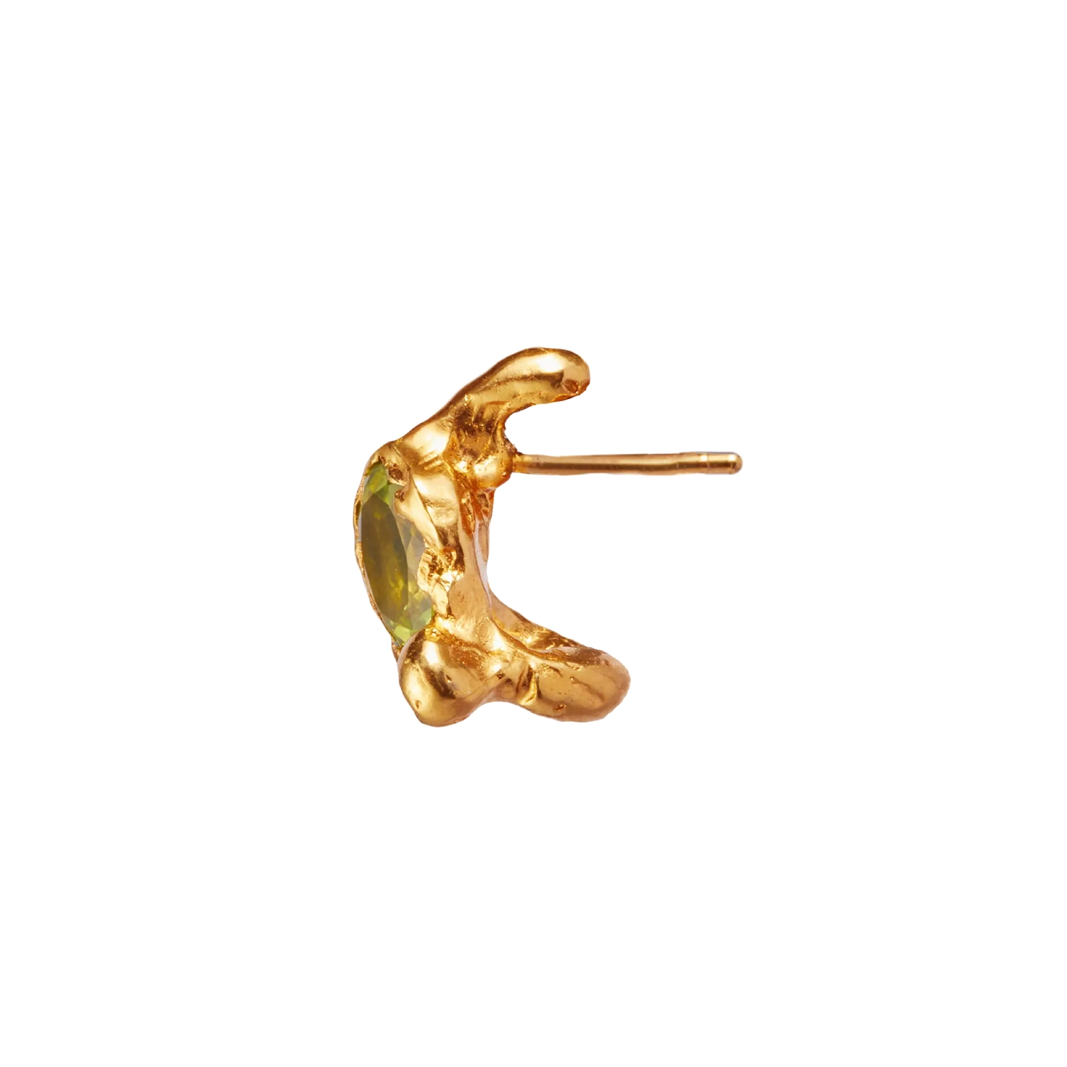 Simuero El Salto Earring Gold/Yellow side view in a white background