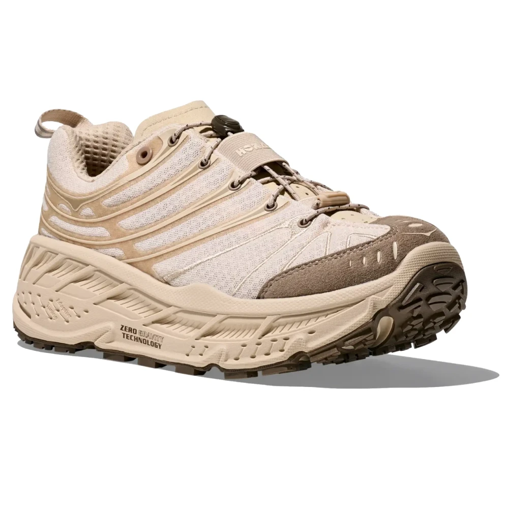 Hoka Stinson Evo OG Oat/Oat Milk side view in a white background