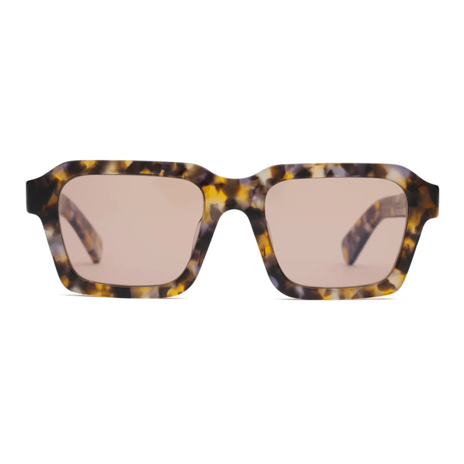 Staunton Sunglasses Brown Tortoise front view in a white background