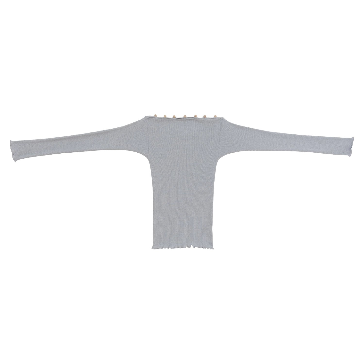 Baserange Tav Long Sleeve Tee Hardin Blue front view in a white background