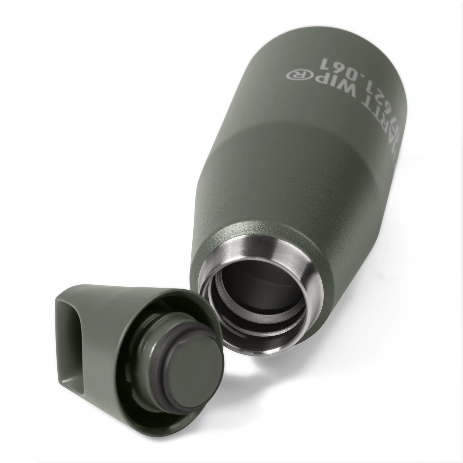 Carhartt WIP Trail Tumbler Smoke Green detail view in a white background