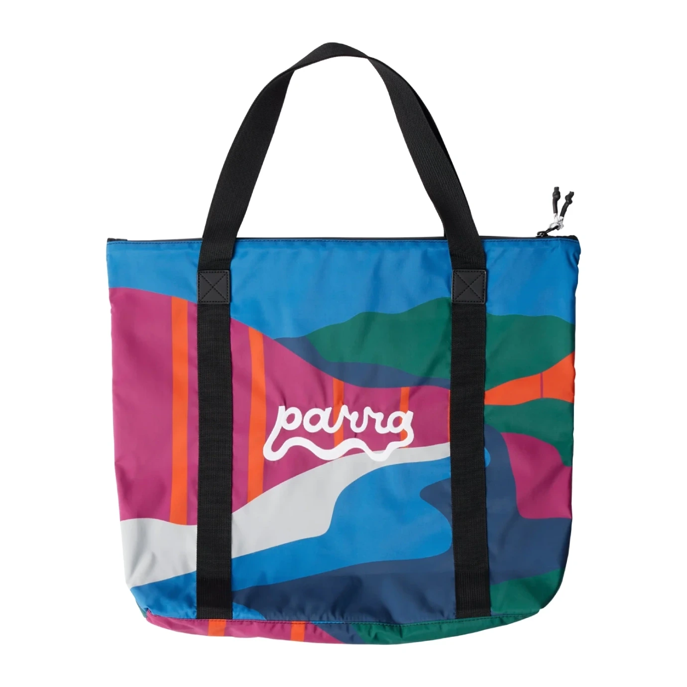by Parra The Festival Fence Bag Blue front view in a white background