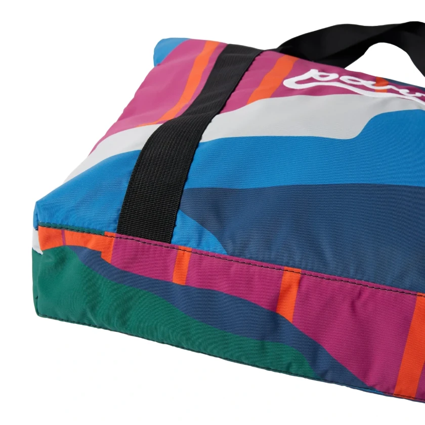 by Parra The Festival Fence Bag Blue detail in a white background