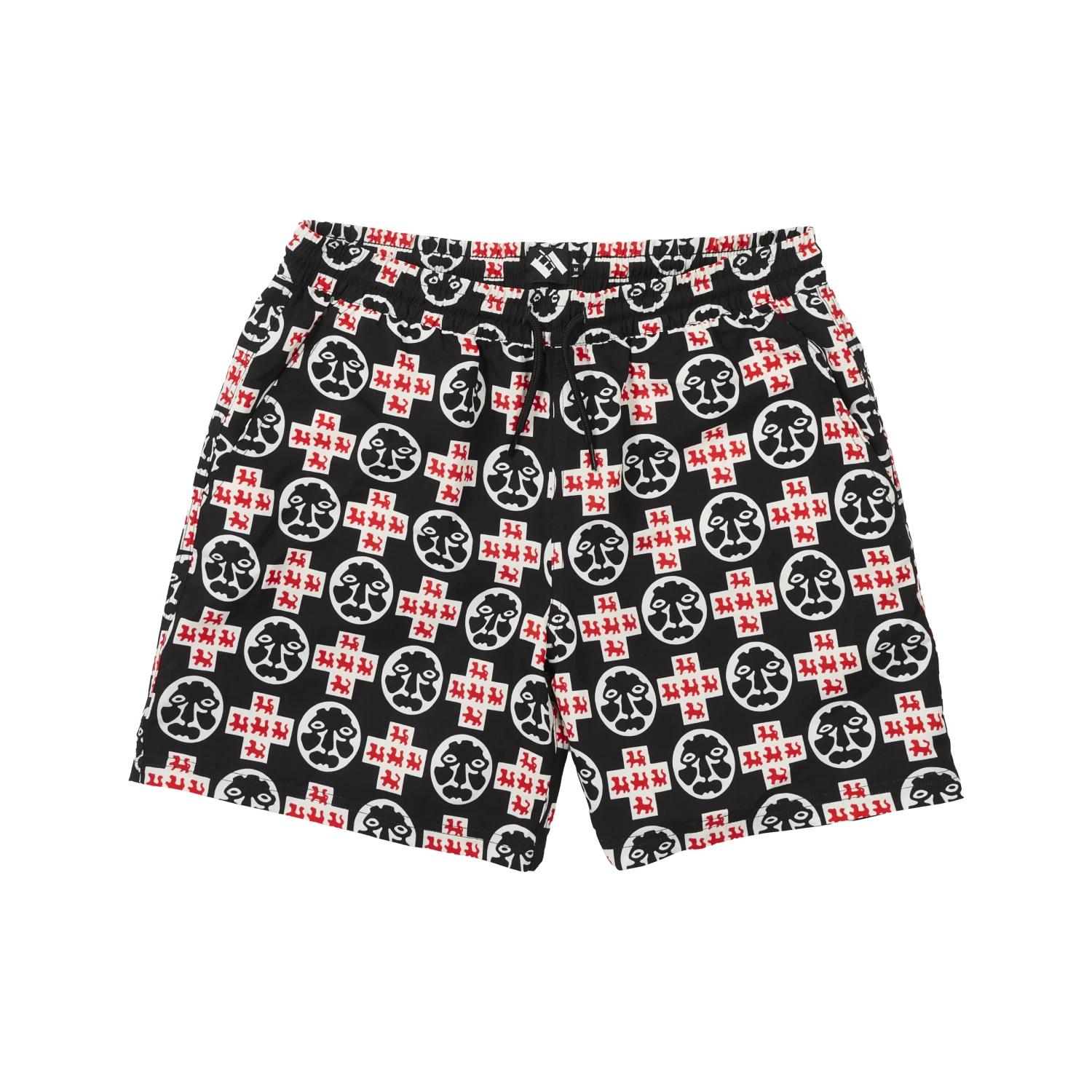 The Trilogy Tapes Crosshead Swimshorts front view in a white background