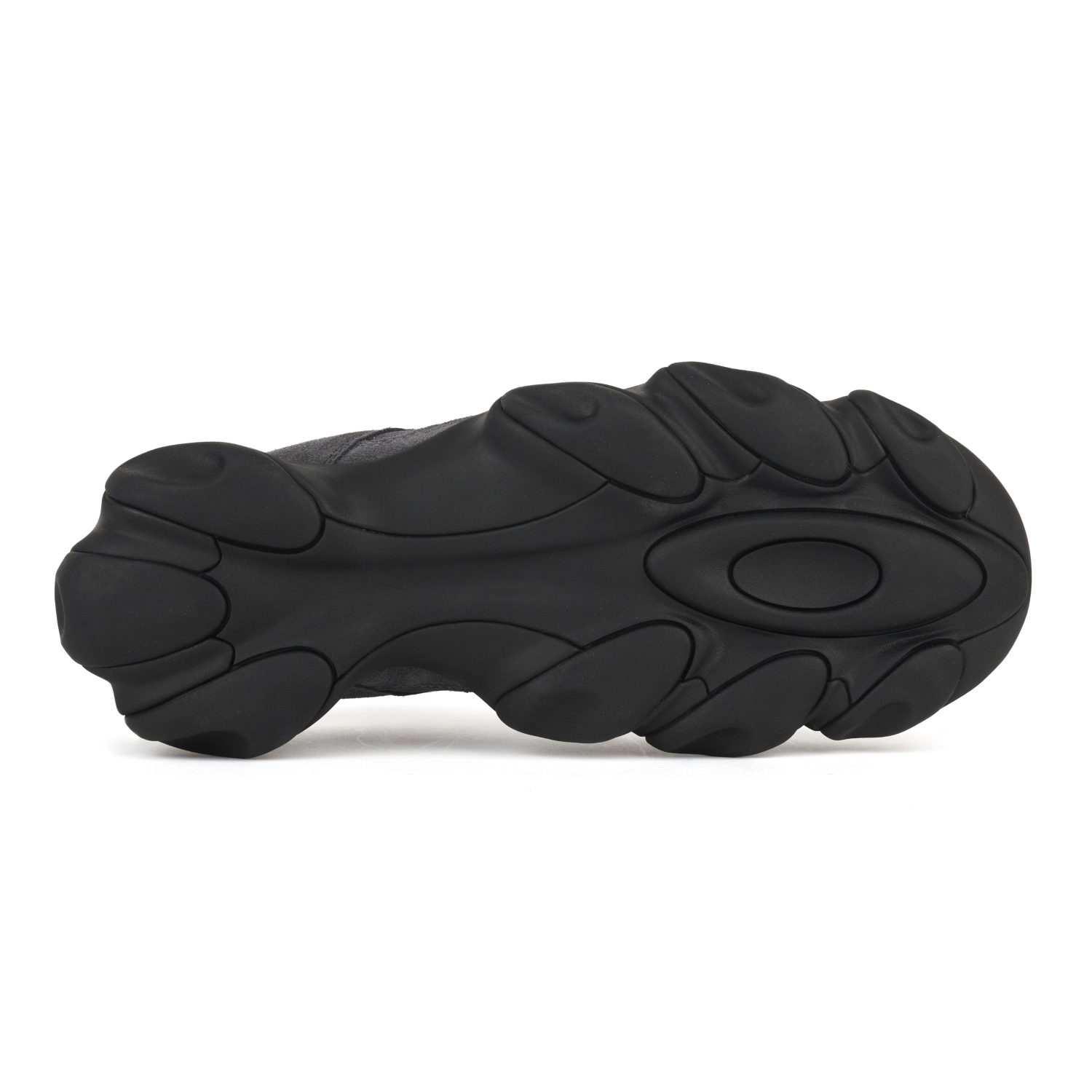 Oakley Factory Team Flesh Sandal Asphalt bottom view in a white background