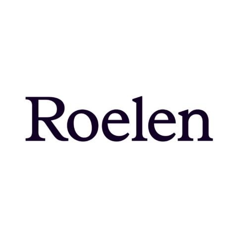 Roelen logo over a white background.