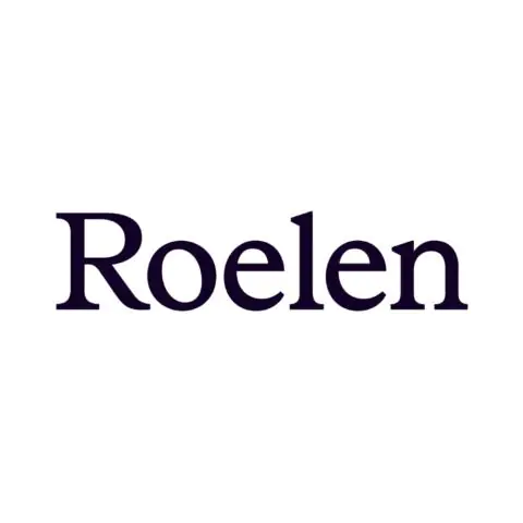Roelen logo over a white background.