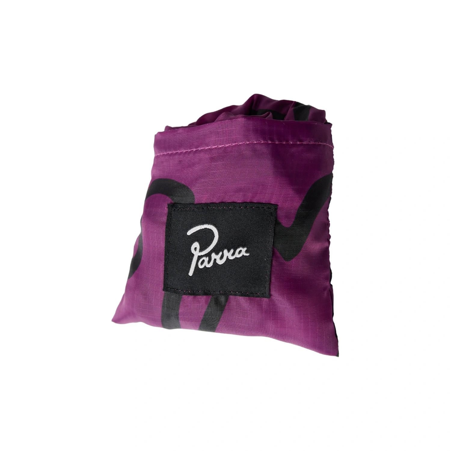by Parra Yoga Walks Bag Purple folded front view in a white background