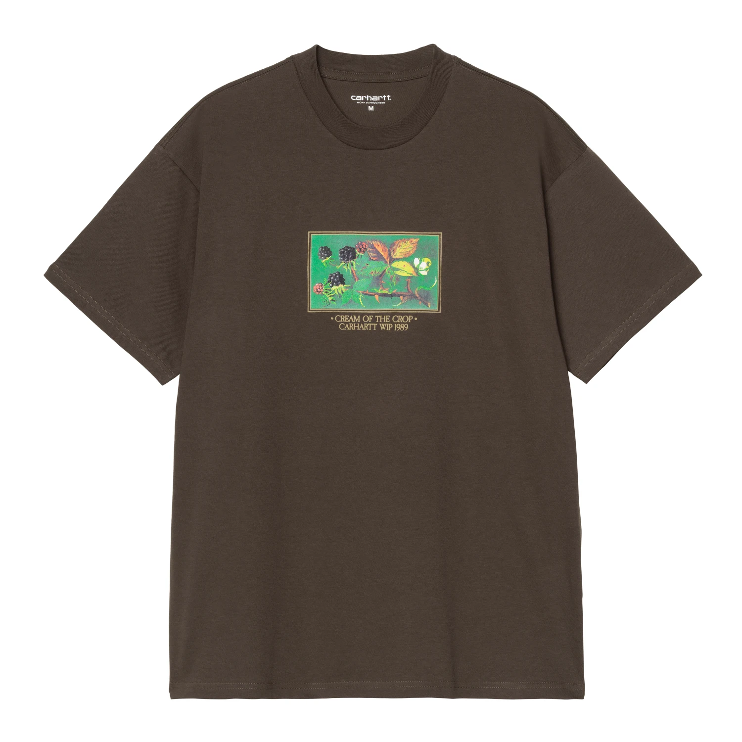 Carhartt WIP Cream Of The Crop T-Shirt Vitola front view in a white background