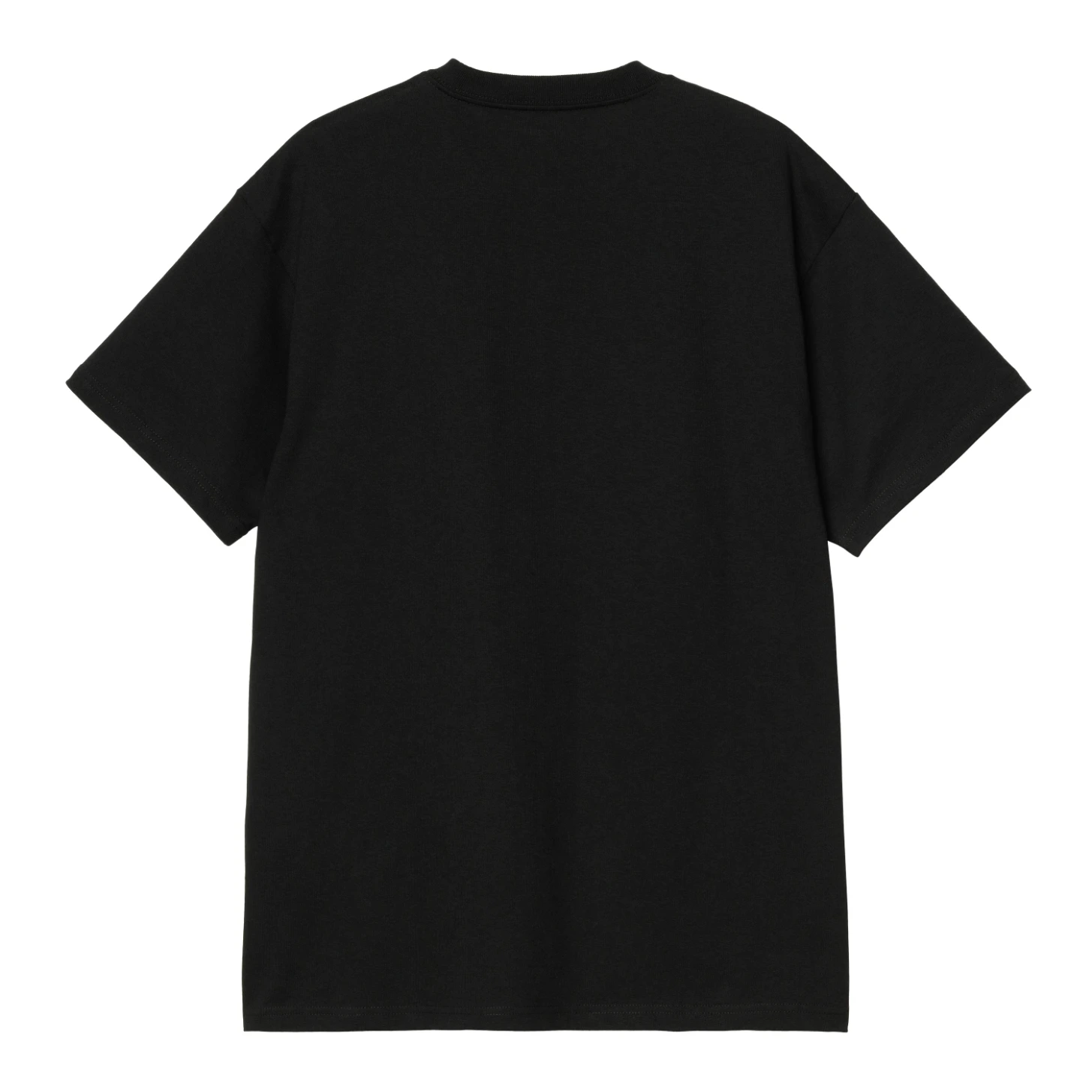 Carhartt WIP Mirror T-Shirt Black back view in a white background