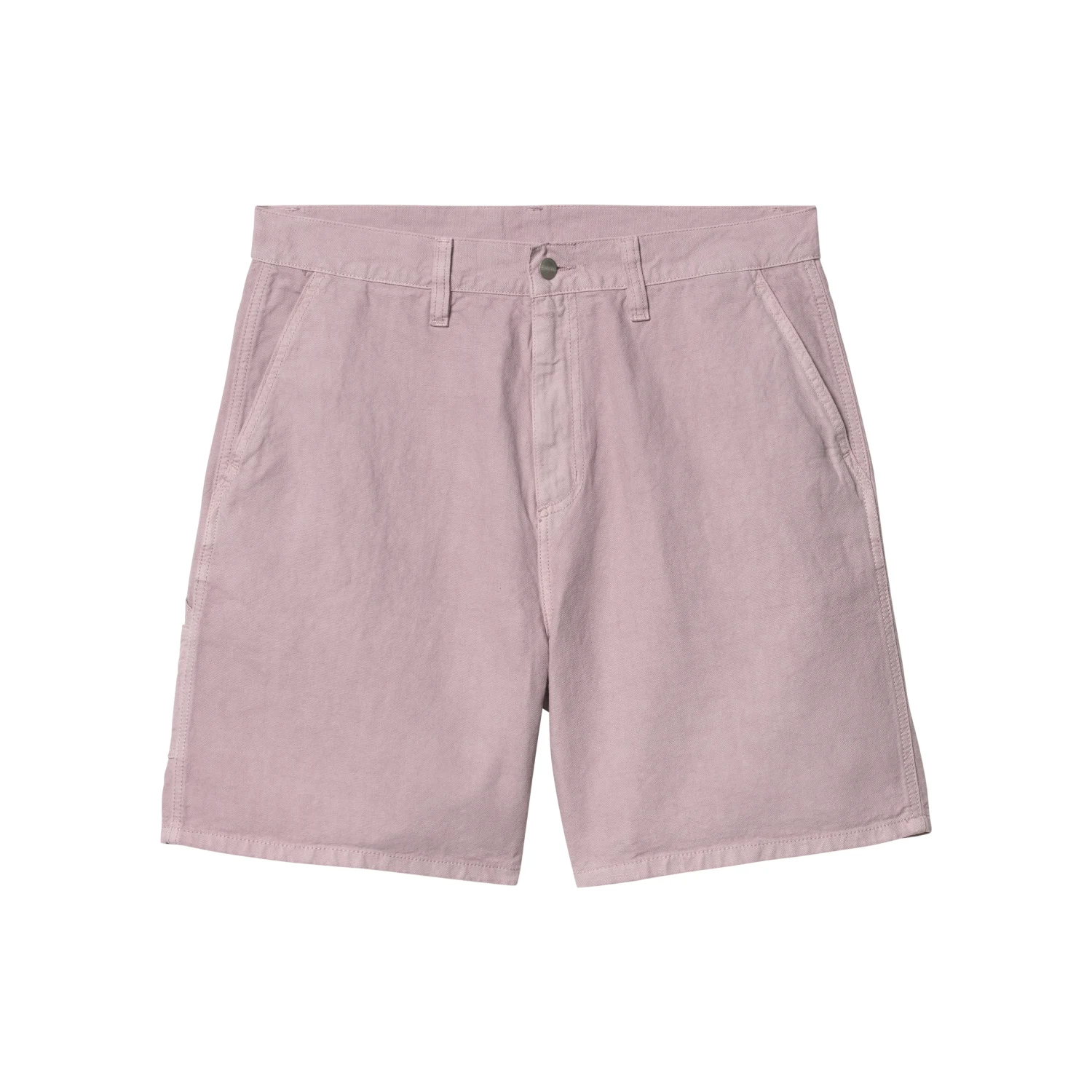 Carhartt WIP Walter Single Knee Short Pink Fog front view in a white background