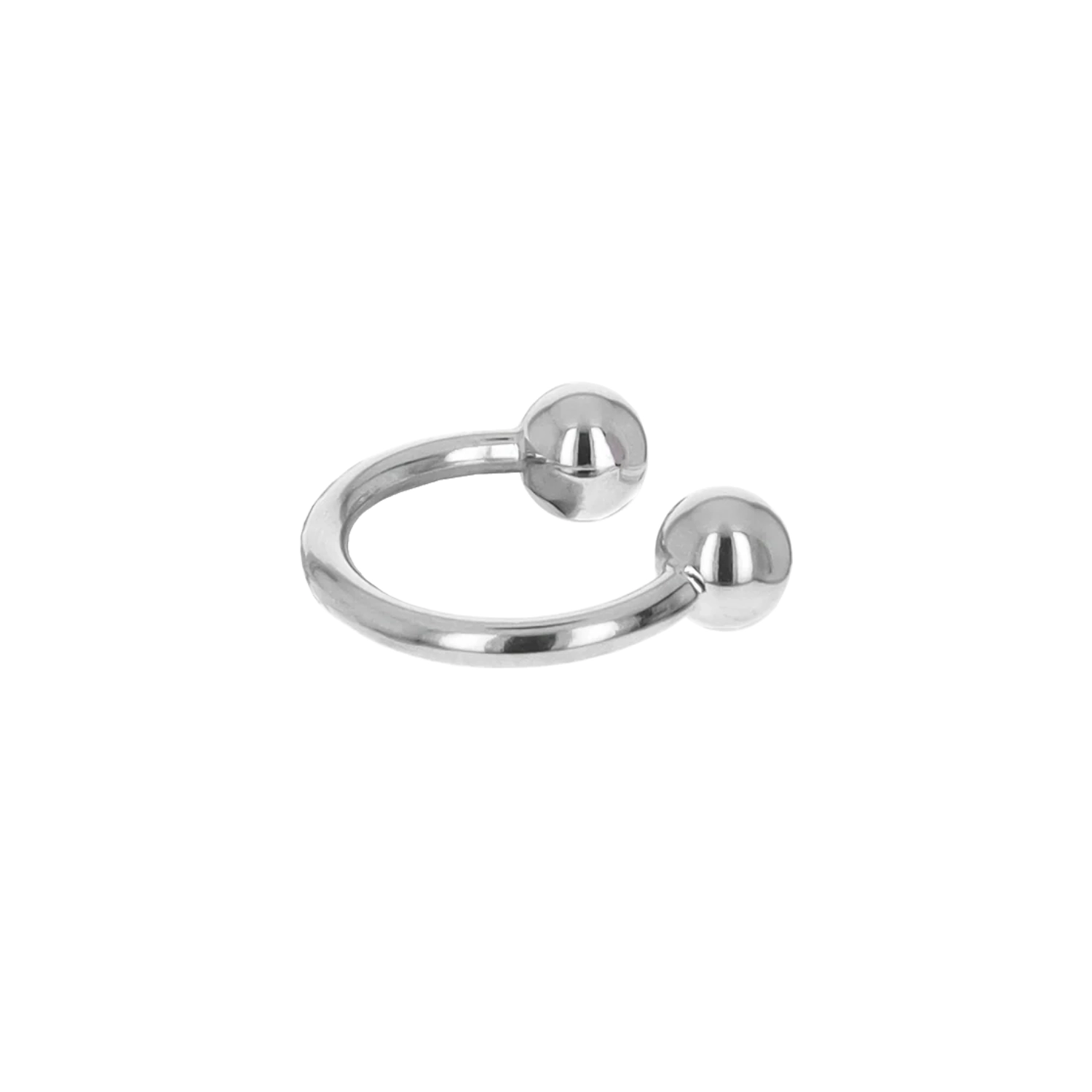 Justine Clenquet Demi Ring Palladium in a white background