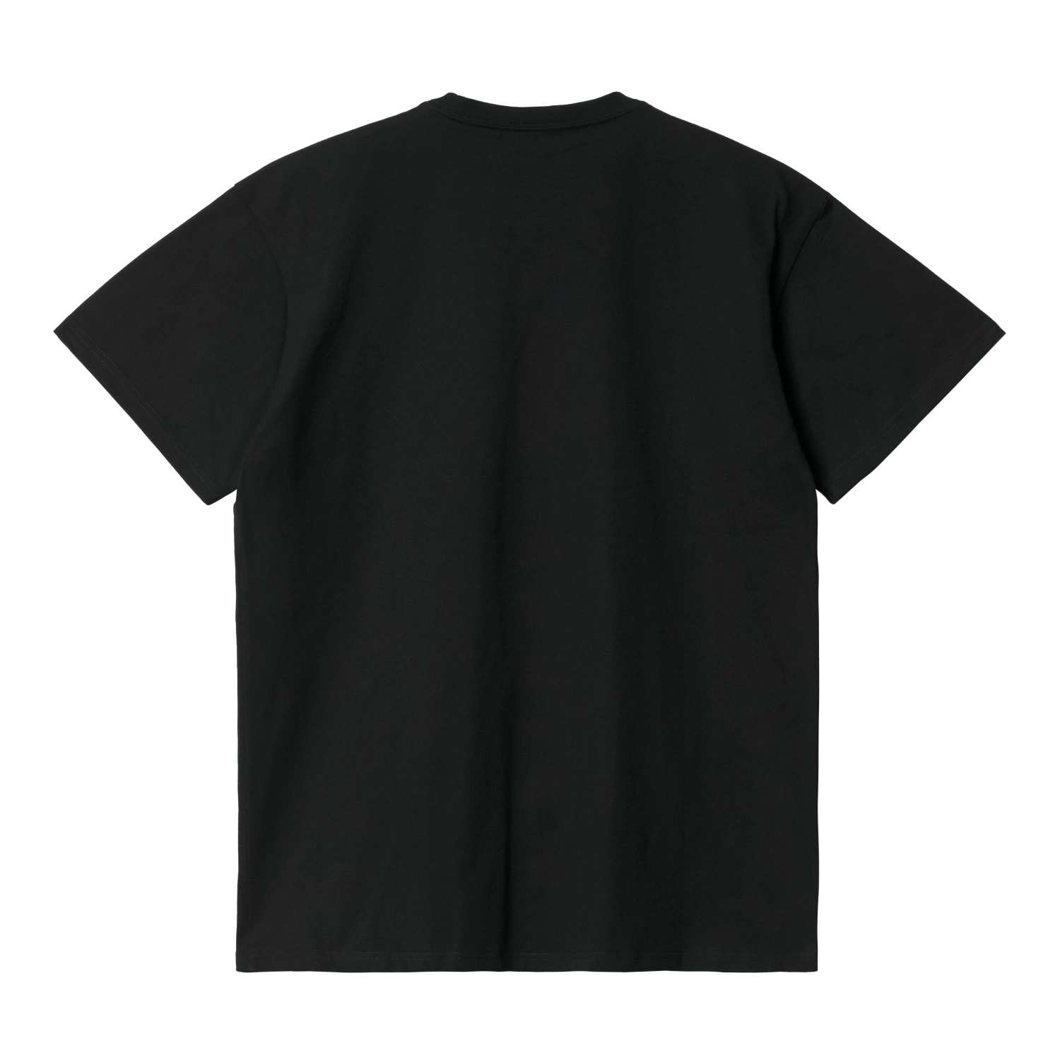Carhartt WIP Chase T-Shirt Black back view in a white background