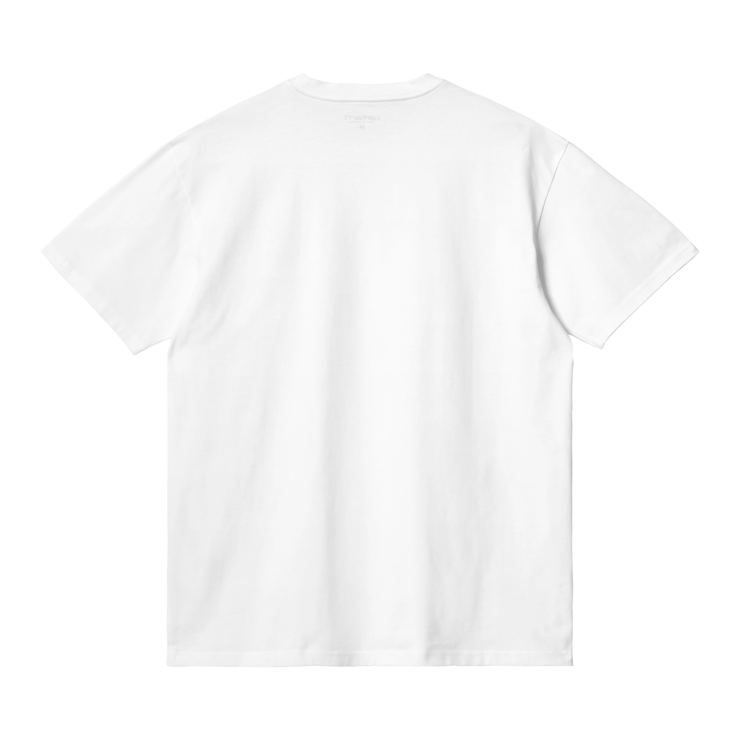 Carhartt WIP Chase T-Shirt White back view in a white background