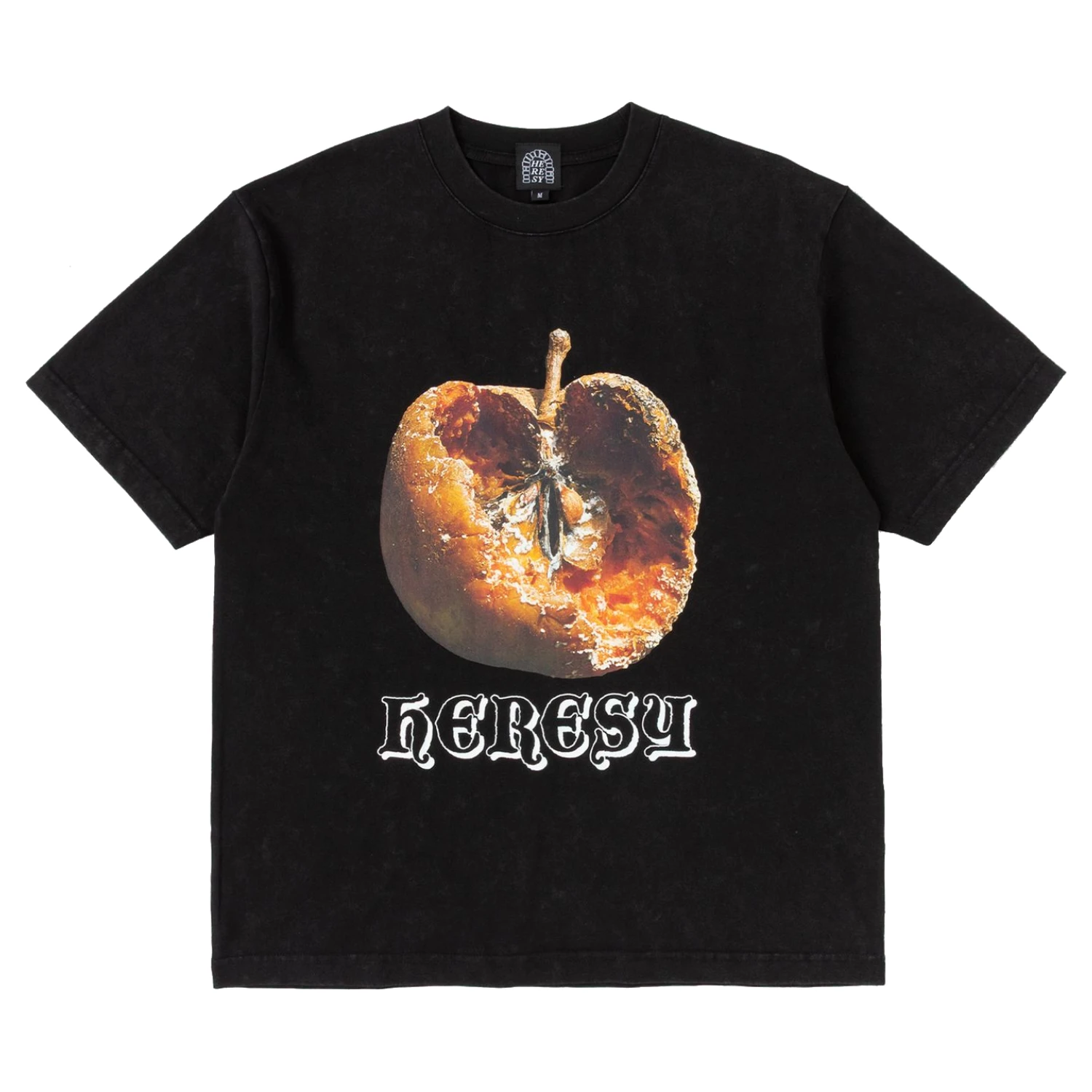 Heresy Fetid T-Shirt Ash front view in a white background