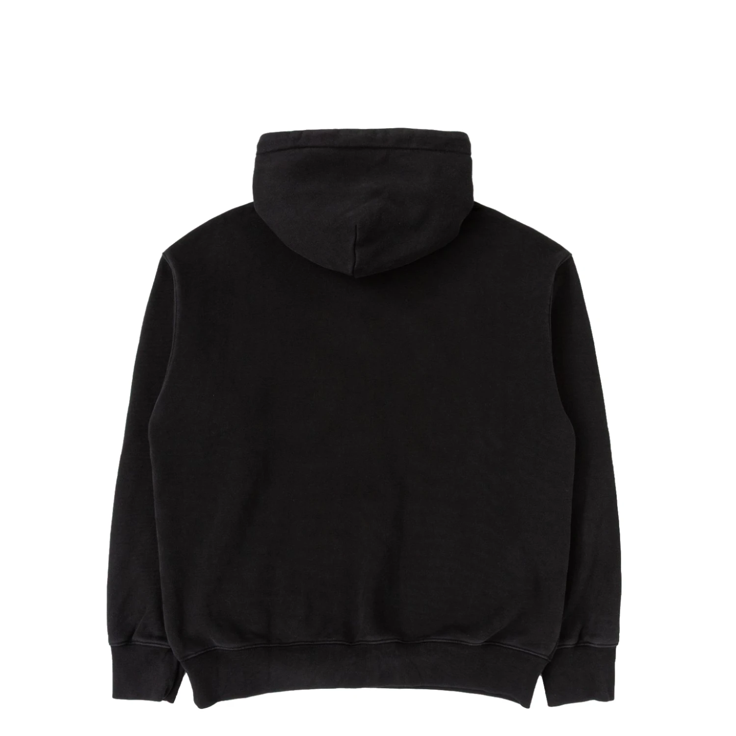 Heresy Niche Interests Hoodie Black back view in a white background