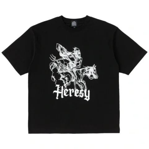 Heresy Pestilence T-shirt Black front view in a white background