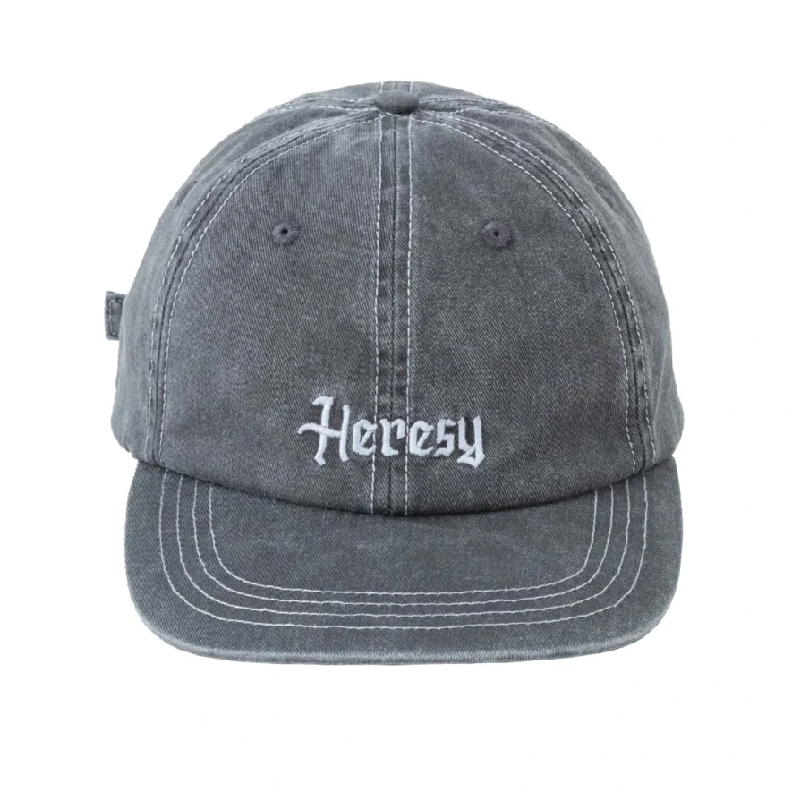 Heresy Villein Cap grey front view in a white background