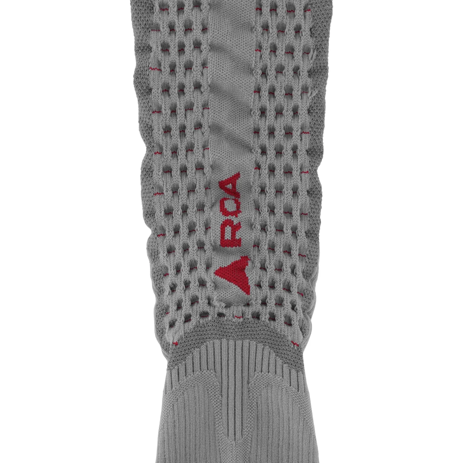 ROA Bones Logo Q Skin Technical Socks Grey back view detail in a white background