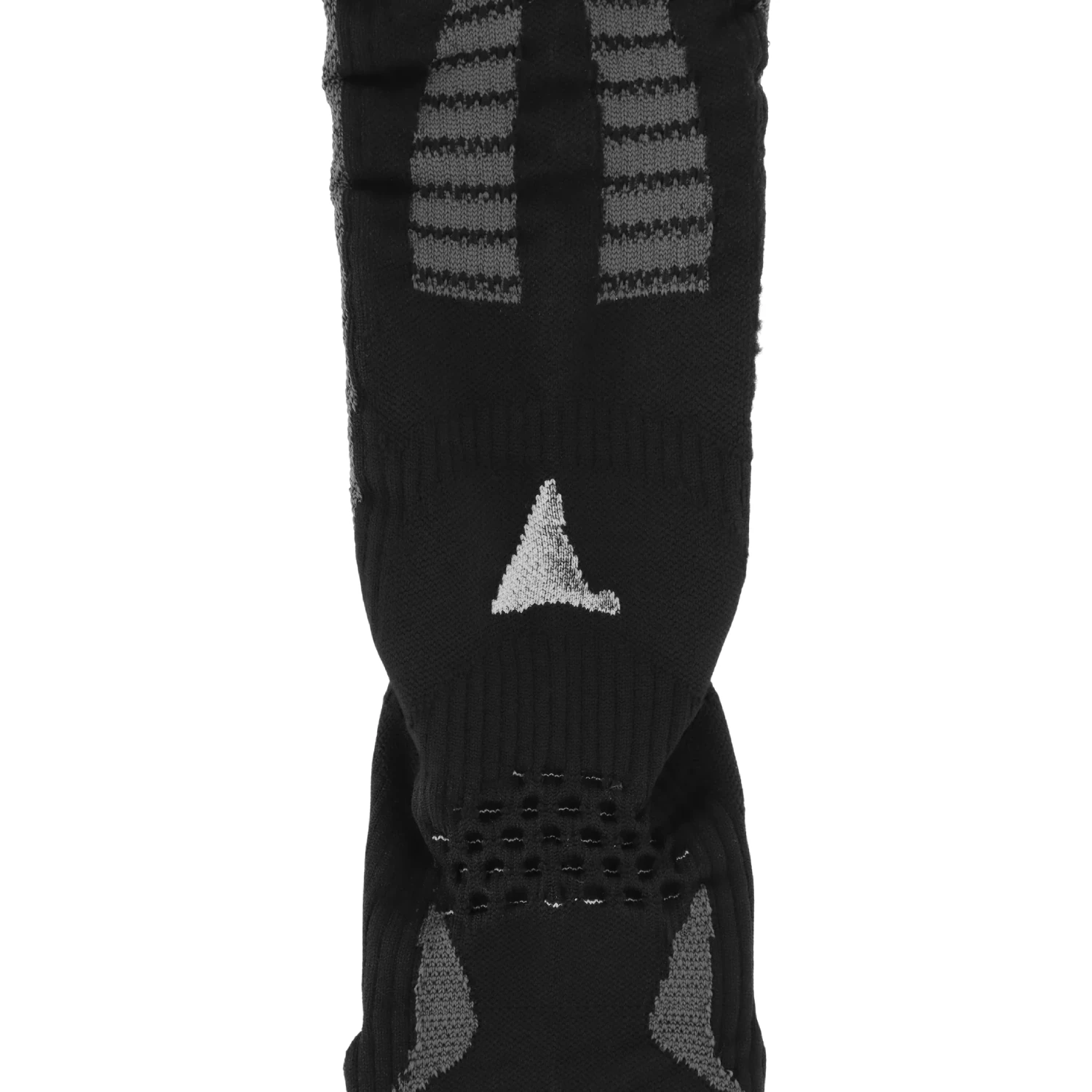 ROA Bones Logo Q-Skin® Technical Socks Black front view detail in a white background