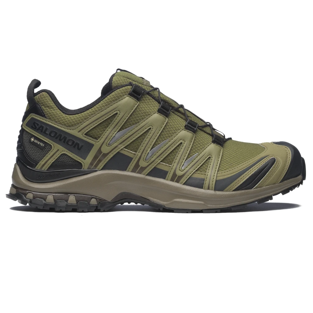 Salomon XA PRO 3D GTX Olive Night/Black/Delicioso side view in a white background