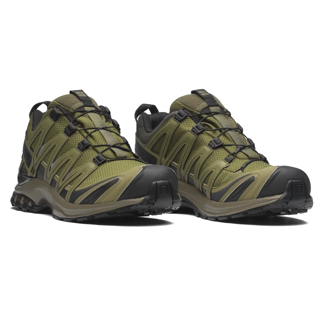 Salomon XA PRO 3D GTX Olive Night/Black/Delicioso side view in a white background