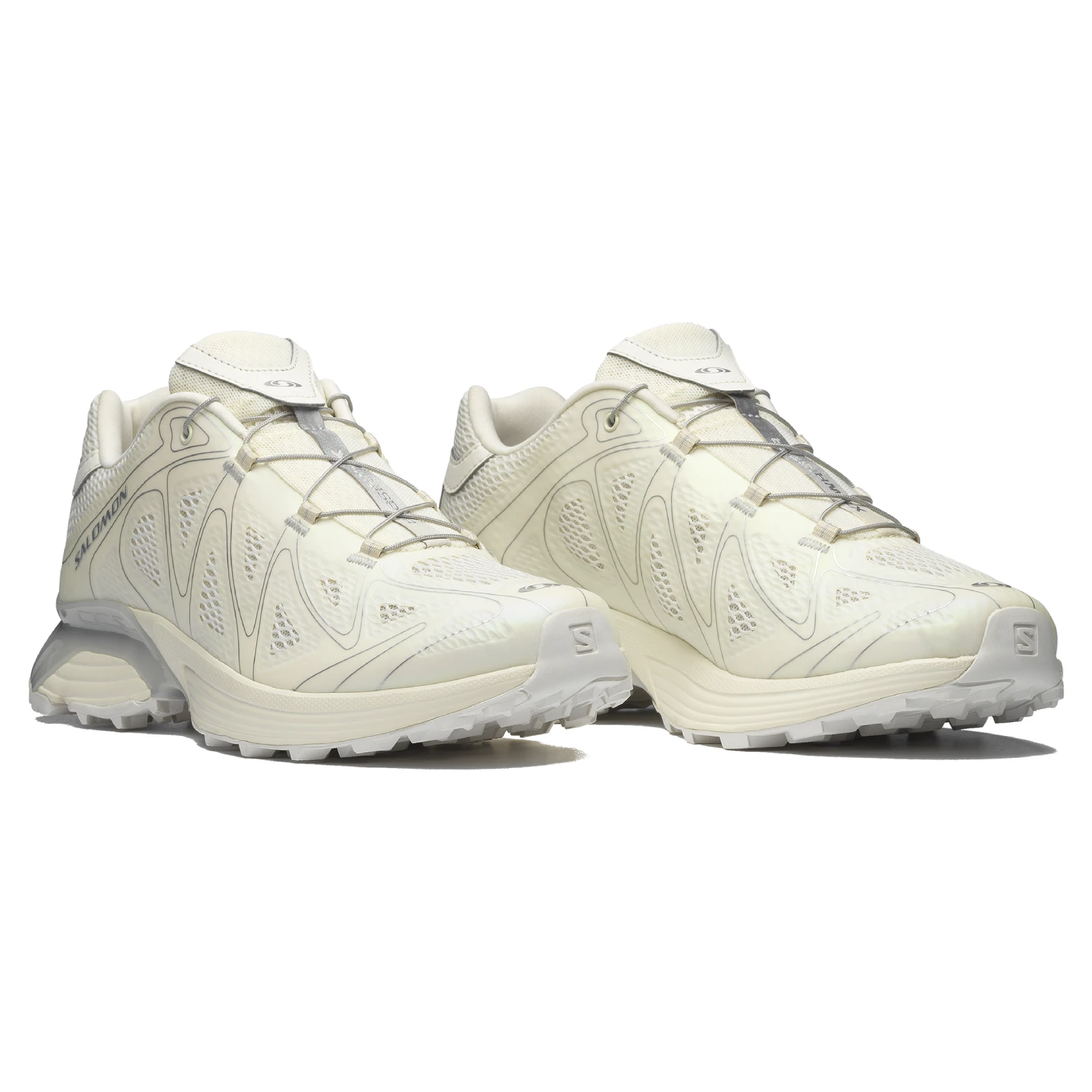 Salomon XT-Whisper Void Vanilla Ice/Vanilla Ice/Ftw Silver side view in a white background