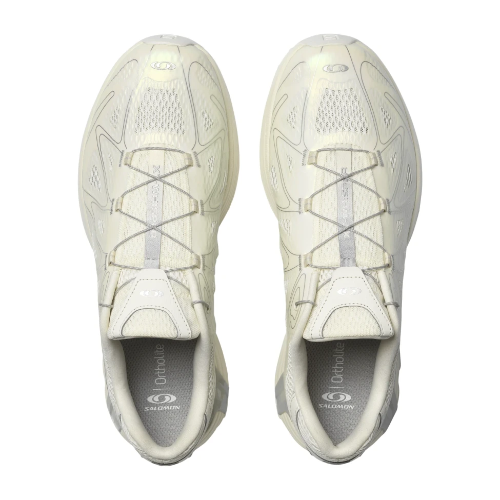 Salomon XT-Whisper Void Vanilla Ice/Vanilla Ice/Ftw Silver top view in a white background