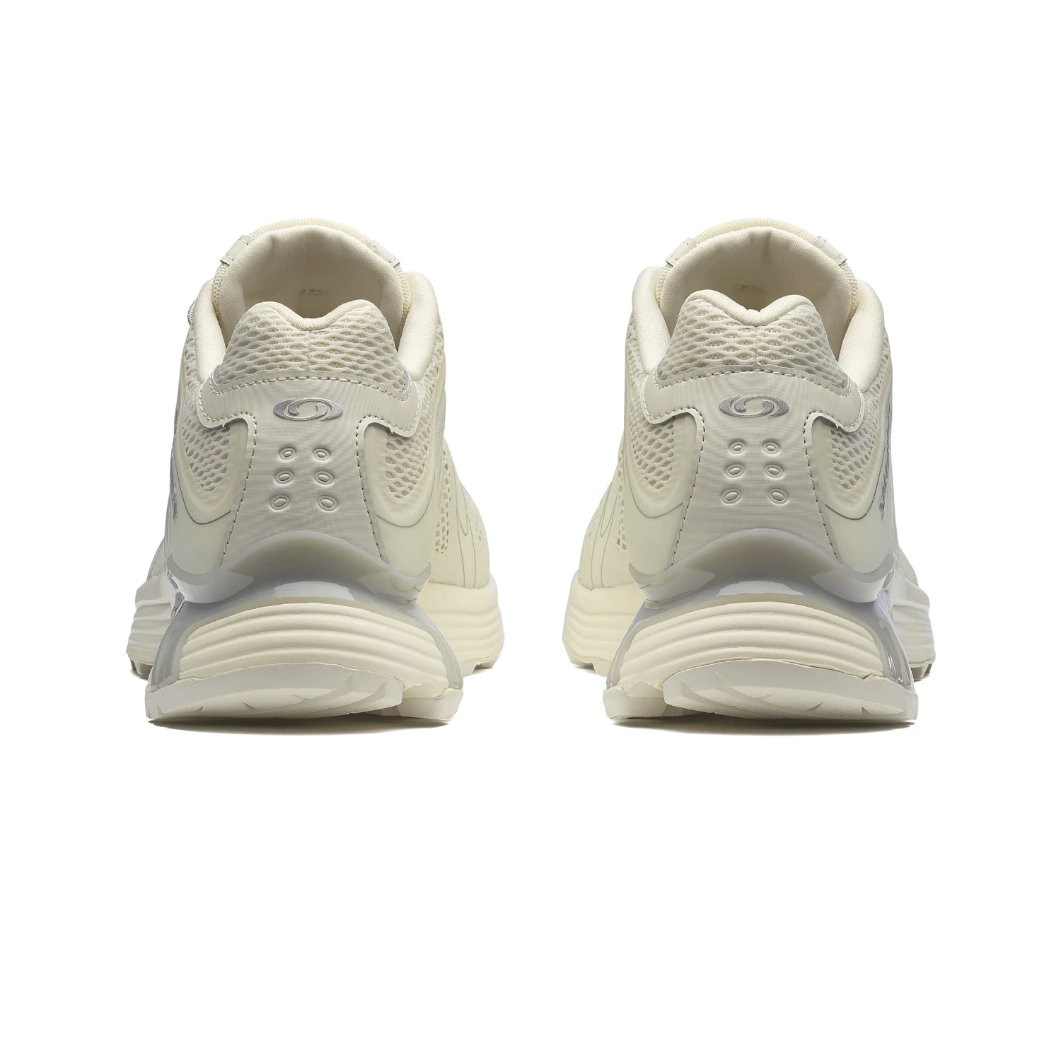 Salomon XT-Whisper Void Vanilla Ice/Vanilla Ice/Ftw Silver back view in a white background