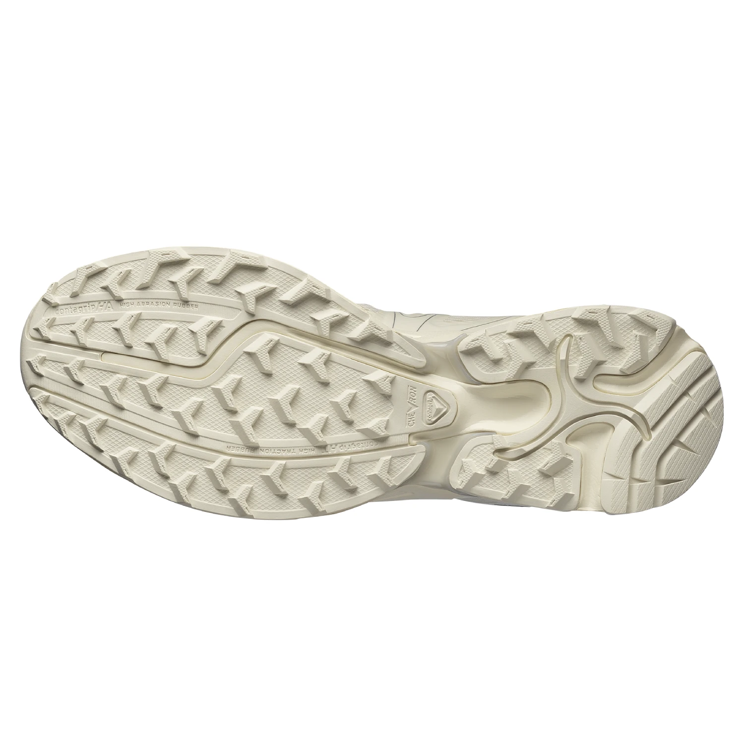 Salomon XT-Whisper Void Vanilla Ice/Vanilla Ice/Ftw Silver bottom view in a white background