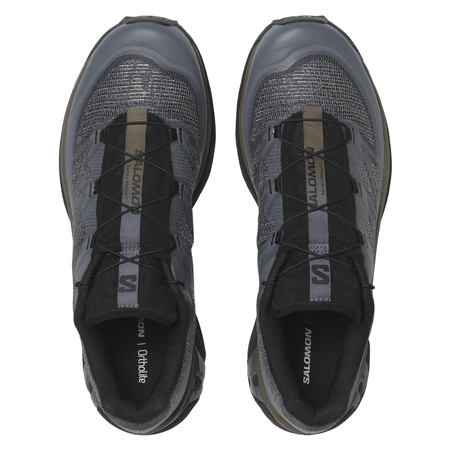 Salomon XT6 Shadow Blue Nights/Grisaille/Stone gray top view in a white background