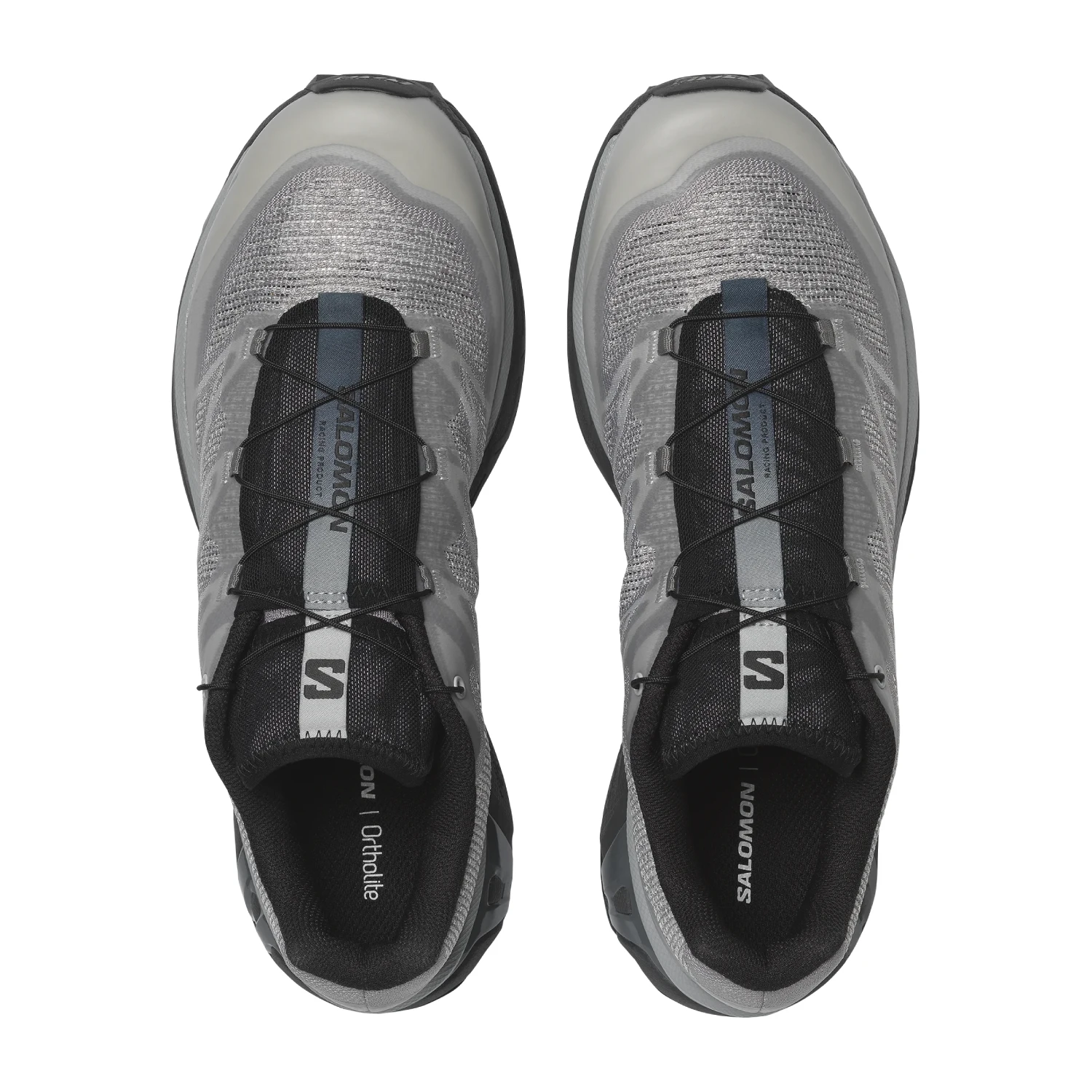 Salomon XT6 Shadow Gull/Gray Violet/Quarry top view in a white background