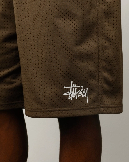 Stussy Basic Mesh Short Olive