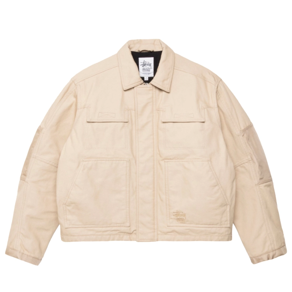 stussy utility jacket khaki