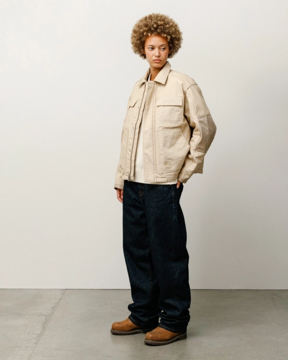 stussy utility jacket khaki 4