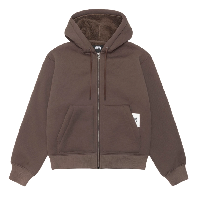 stussy bonded sherpa hood