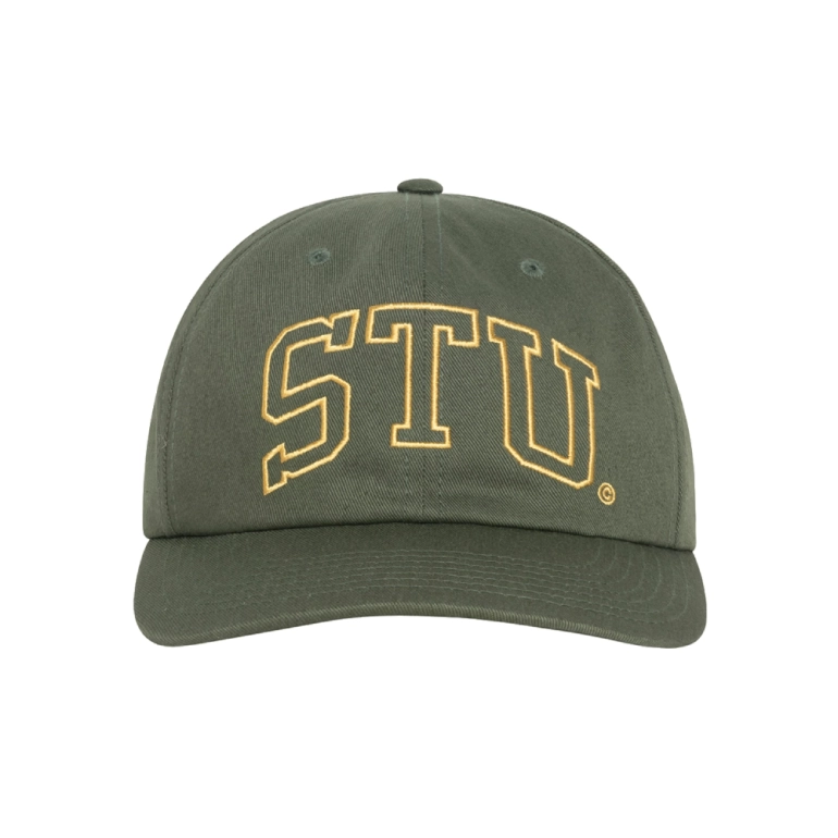 Stussy STU Arch Strapback Cap Olive